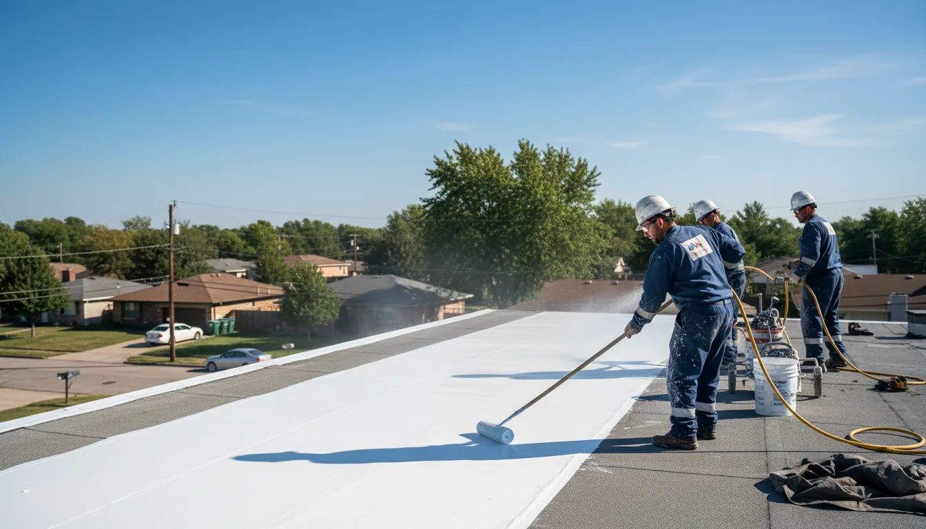 Commercial roof coating in Palo, IA near me